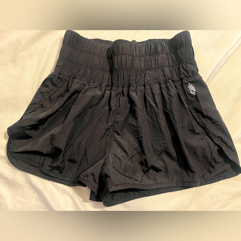 Free People Size L FP Movement The Way Home Shorts High Waist Lined Black